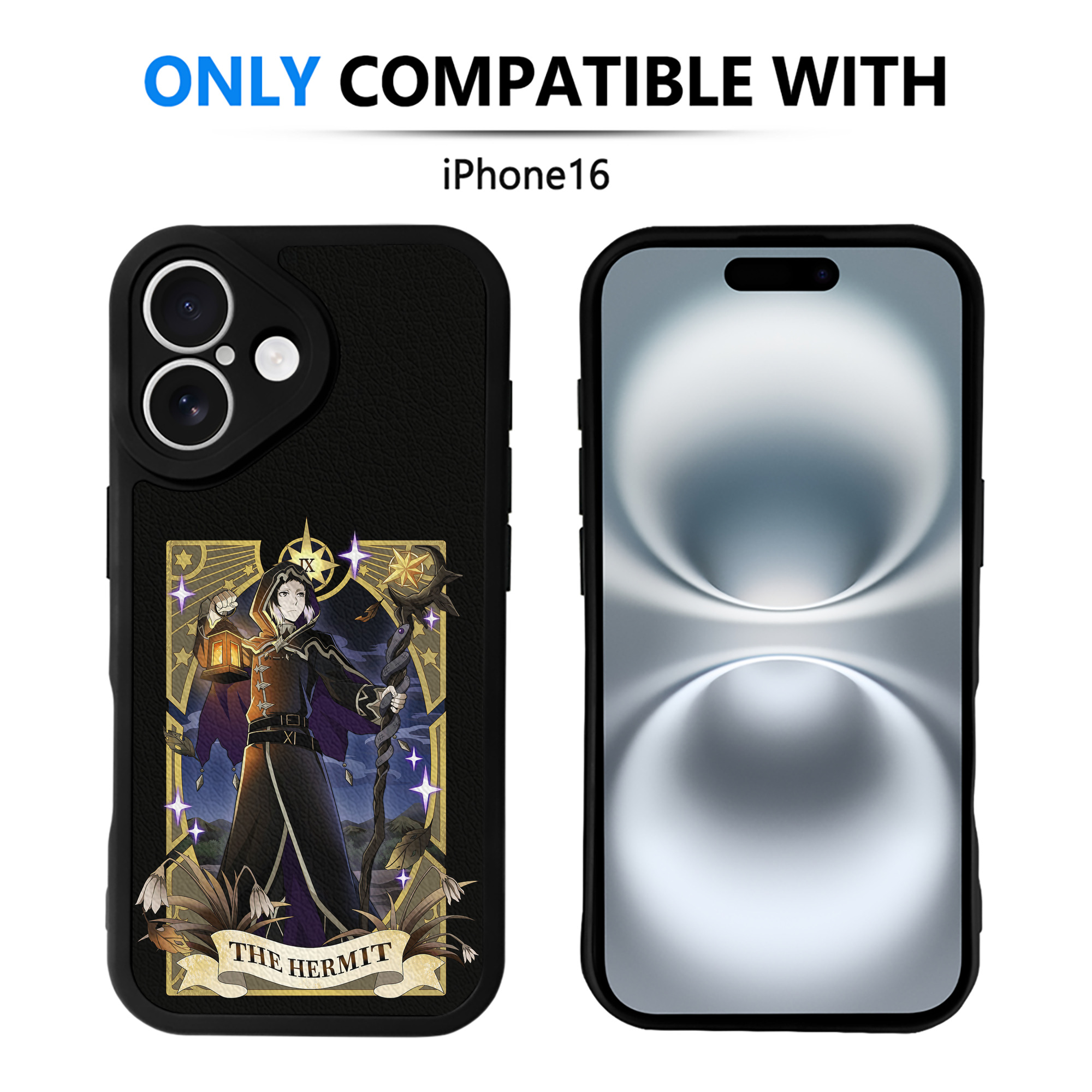 （画像用） 文豪ストレイドッグス Bungo Stray Dogs 【iPhone 16シリーズ対応】シリコンスマホケース（レザー調） 材質：シリコン